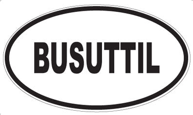 BUSUTTIL - Oval Magnet
