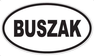 BUSZAK - Oval Magnet