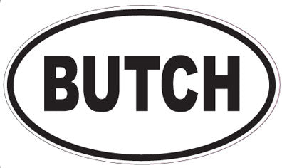 BUTCH - Oval Sticker
