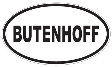 BUTENHOFF - Oval Magnet