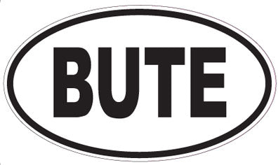 BUTE - Oval Sticker