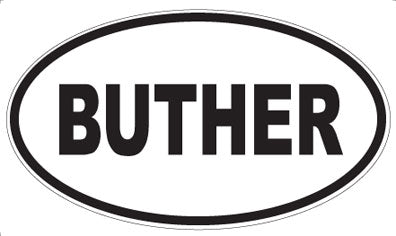BUTHER - Oval Magnet
