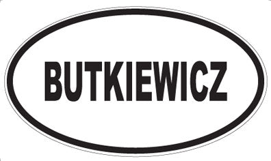 BUTKIEWICZ - Oval Magnet