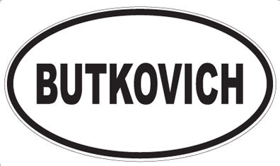 BUTKOVICH - Oval Magnet