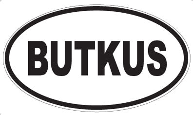 BUTKUS - Oval Magnet