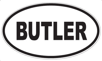 BUTLER - Oval Magnet