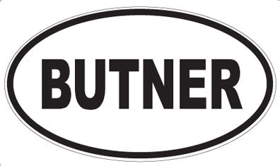 BUTNER - Oval Magnet