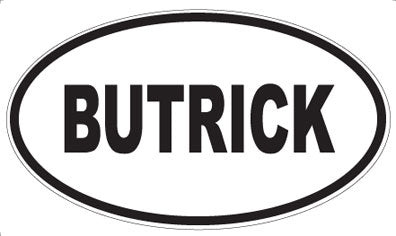 BUTRICK - Oval Magnet