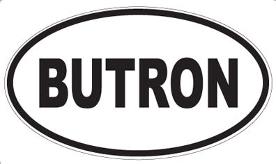 BUTRON - Oval Magnet