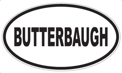 BUTTERBAUGH - Oval Magnet