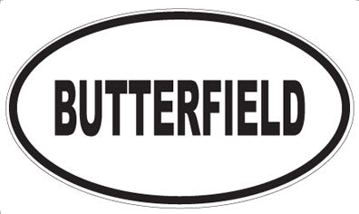 BUTTERFIELD - Oval Magnet