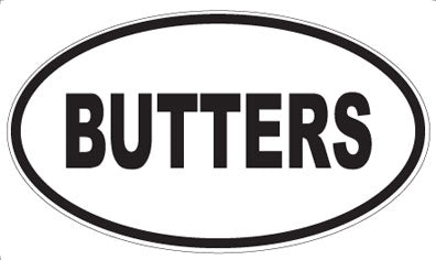 BUTTERS - Oval Magnet