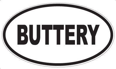 BUTTERY - Oval Magnet