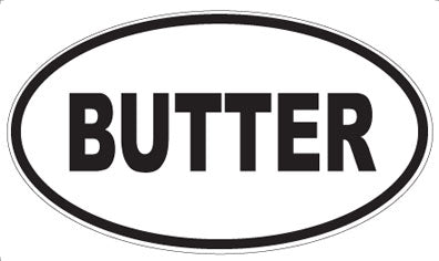 BUTTER - Oval Magnet