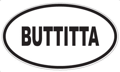 BUTTITTA - Oval Magnet