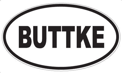 BUTTKE - Oval Magnet