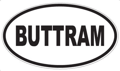 BUTTRAM - Oval Magnet