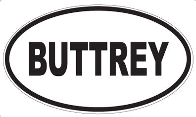 BUTTREY - Oval Magnet