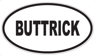 BUTTRICK - Oval Magnet