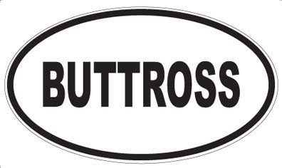 BUTTROSS - Oval Magnet