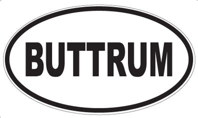 BUTTRUM - Oval Magnet