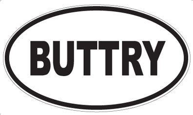 BUTTRY - Oval Magnet