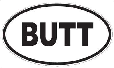BUTT - Oval Magnet