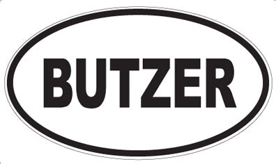 BUTZER - Oval Magnet
