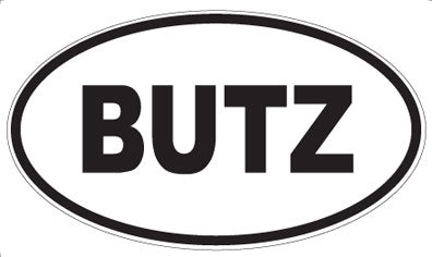 BUTZ - Oval Magnet
