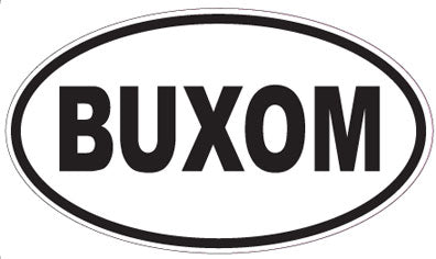 BUXOM - Oval Sticker
