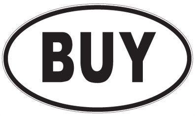 BUY - 3 Letter Initials Oval Sticker