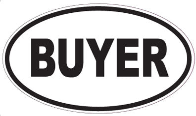 BUYER - Oval Sticker