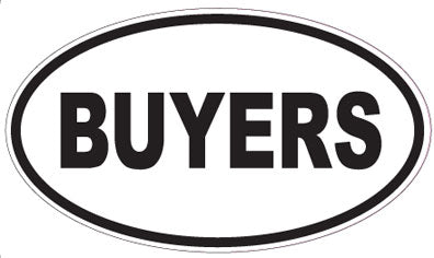 BUYERS - Oval Sticker