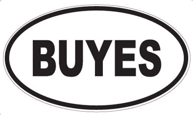 BUYES - Oval Magnet