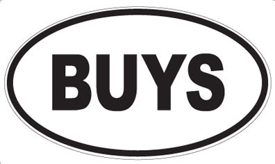 BUYS - Oval Magnet