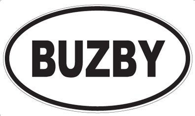 BUZBY - Oval Magnet