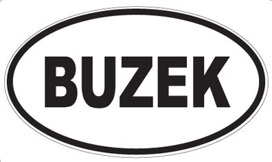 BUZEK - Oval Magnet