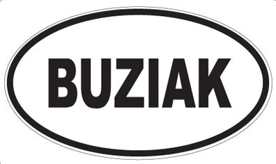 BUZIAK - Oval Magnet