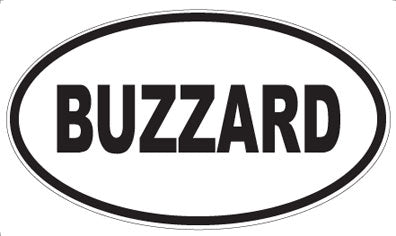 BUZZARD - Oval Magnet