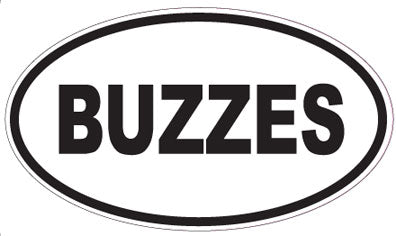 BUZZES - Oval Sticker