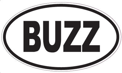 BUZZ - Oval Sticker