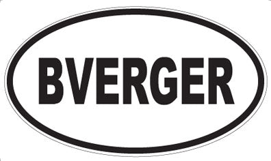 BVERGER - Oval Magnet