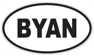 BYAN - Oval Magnet