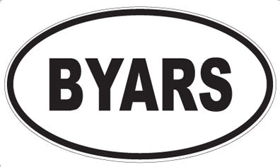 BYARS - Oval Magnet