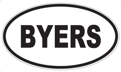 BYERS - Oval Magnet