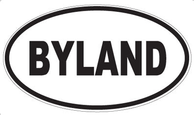 BYLAND - Oval Sticker