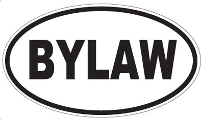 BYLAW - Oval Sticker