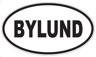 BYLUND - Oval Sticker