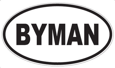 BYMAN - Oval Sticker