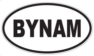 BYNAM - Oval Sticker
